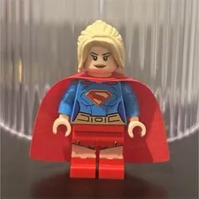 LEGO Custom Printed Supergirl Minifigure Red Printed Cape  DC Super Heroes