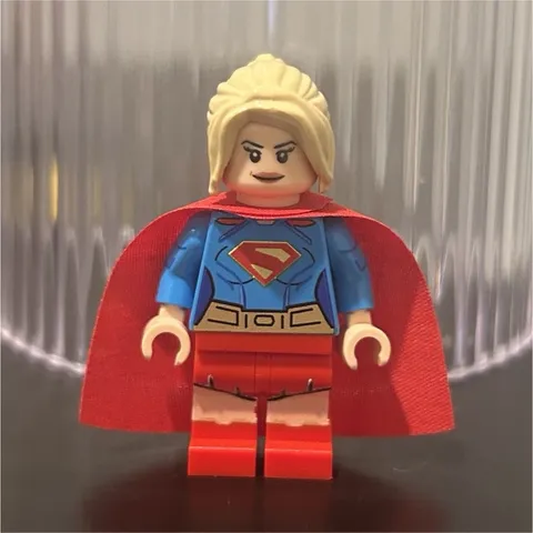 LEGO Custom Printed Supergirl Minifigure Red Printed Cape  DC Super Heroes