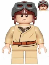 LEGO® Minifigure Star Wars sw1001 Anakin Skywalker (Short Legs Reddish Brown Avi