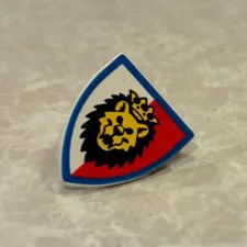 LEGO Castle Royal Knight White Shield Triangular Lion Head Pattern 3846p4d
