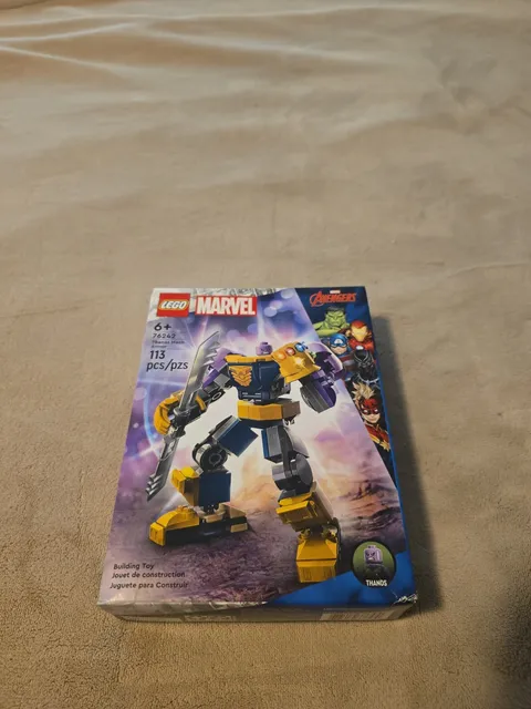 LEGO Marvel Super Heroes 76242 Thanos Mech Armor Retired Set New In Sealed Box
