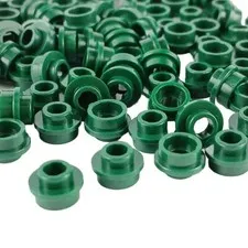 100 Pieces LEGO® 85861 Dark Green Round Plate 1 X 1 with Open Stud Lot