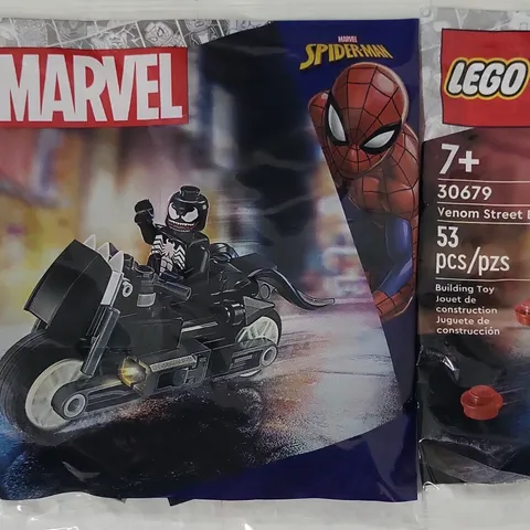 2 SEALED LEGO Marvel Spider-Man 30679 Venom Street Bike Polybag 53pcs 2024