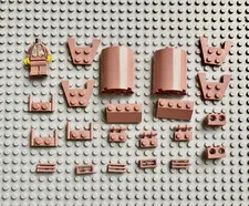 Lego Sand Red Bricks Piece Lot RARE LOOK 👀