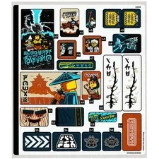 new LEGO Sticker Sheet #2 for NINJAGO City Workshops set 71837