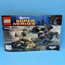 2013 Lego DC Universe Super Heroes #76001 44-page Building Manual Booklet Part 1