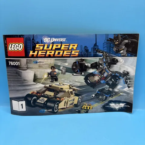 2013 Lego DC Universe Super Heroes #76001 44-page Building Manual Booklet Part 1