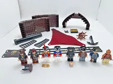 LEGO Pirates of the Caribbean Minifigure Lot + RARE Queen Anne Parts (4195)