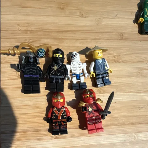 LEGO NINJAGO Minifigure Lot of 6 Ninjas & Skeleton Cole Kai Wu Garmadon