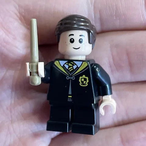 Lego Justin Finch-Fletchley Minifigure Harry Potter 76389 With Wand