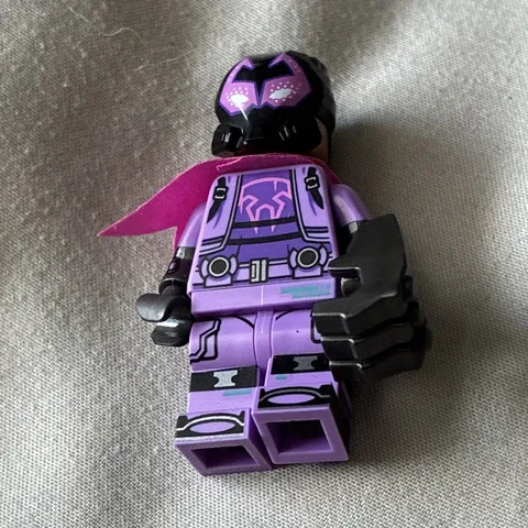 LEGO Minifigures Purple & Black Armor Minifigure with Cape & Helmet