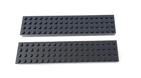 2X Genuine LEGO Black 4x18 Stud 30400 Building Brick Block Thick Plate Baseplate