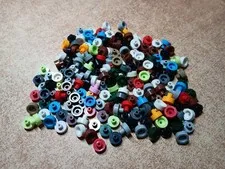 LEGO BULK LOT 184 1X1 ROUND BAR & PIN HOLDER #20482 MIXED COLORS