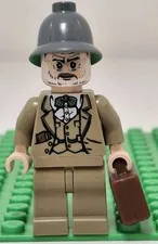 Lego Indiana Jones Henry Jones Sr Minifigure With Suitcase