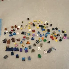 LEGO Bulk Lot Minifigure Parts Multicolor Heads Torsos Legs Helmets Accessories