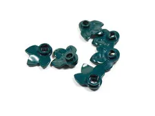 LEGO Lot of 6 Dark Green Plant Plates w/ 3 Leaves Minifig I2