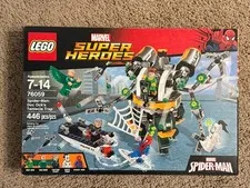 LEGO Spider-Man Doc Ock’s Tentacle Trap 76059 NISB 5 MINIFIGS! Vulture OOP