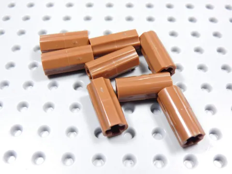 LEGO Lot of 8 Reddish Brown Technic Axle Connectors BP