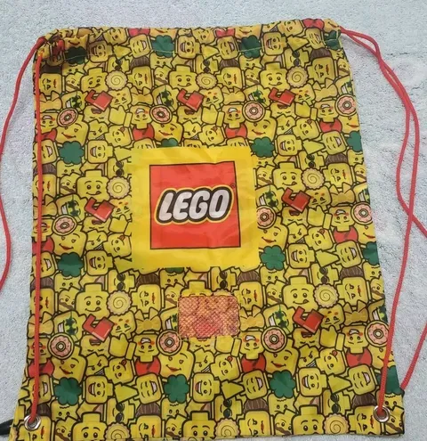 Lego Mini figure Allover Print Drawstring Bag Tote Storage Bag Backpack 