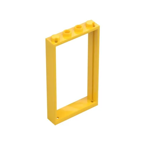 LEGO 3x Yellow Door, Frame 1 x 4 x 6 with 2 Holes on Top and Bottom inv.616