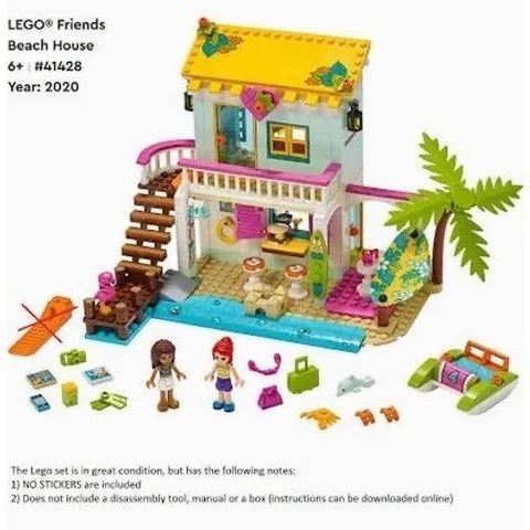Lego Friends Beach House 41428 Collectible