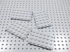 LEGO Lot of 4 Light Bluish Gray 4x6 Plates BB