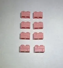 Lego Lot Of 8 Warm Pink Profile Bricks 1x2 New City Building Part Brick