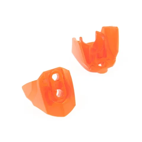 2x LEGO Bionicle Hero Factory Armor Size 3 Trans Neon Orange Tank 90641