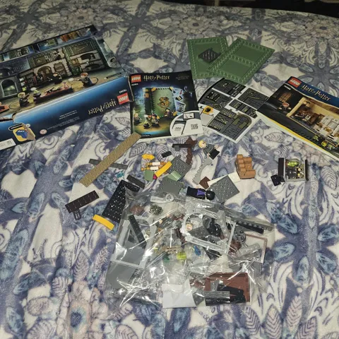 Incomplete Harry Potter Lego Sets 76383 & 6332781 Misc. Pieces , Books, & More!
