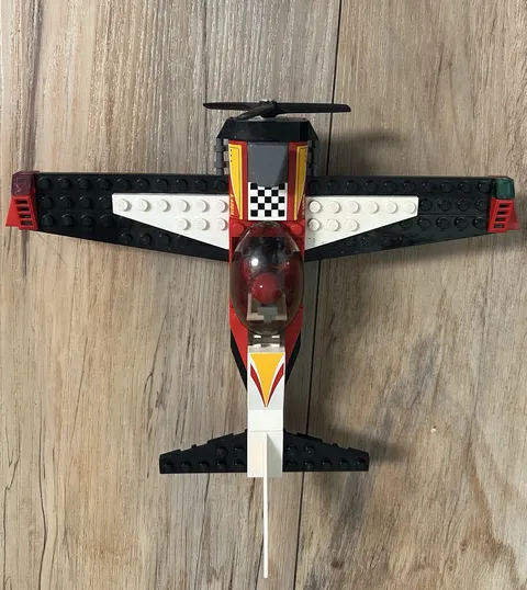 LEGO City - 2013 Stunt Plane Lego 60019 (Fully Assembled and Glued)