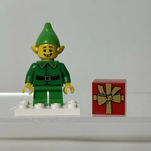 LEGO Holiday Elf col169 Minifigure CMF Series 11 No Teddy Bear With Present