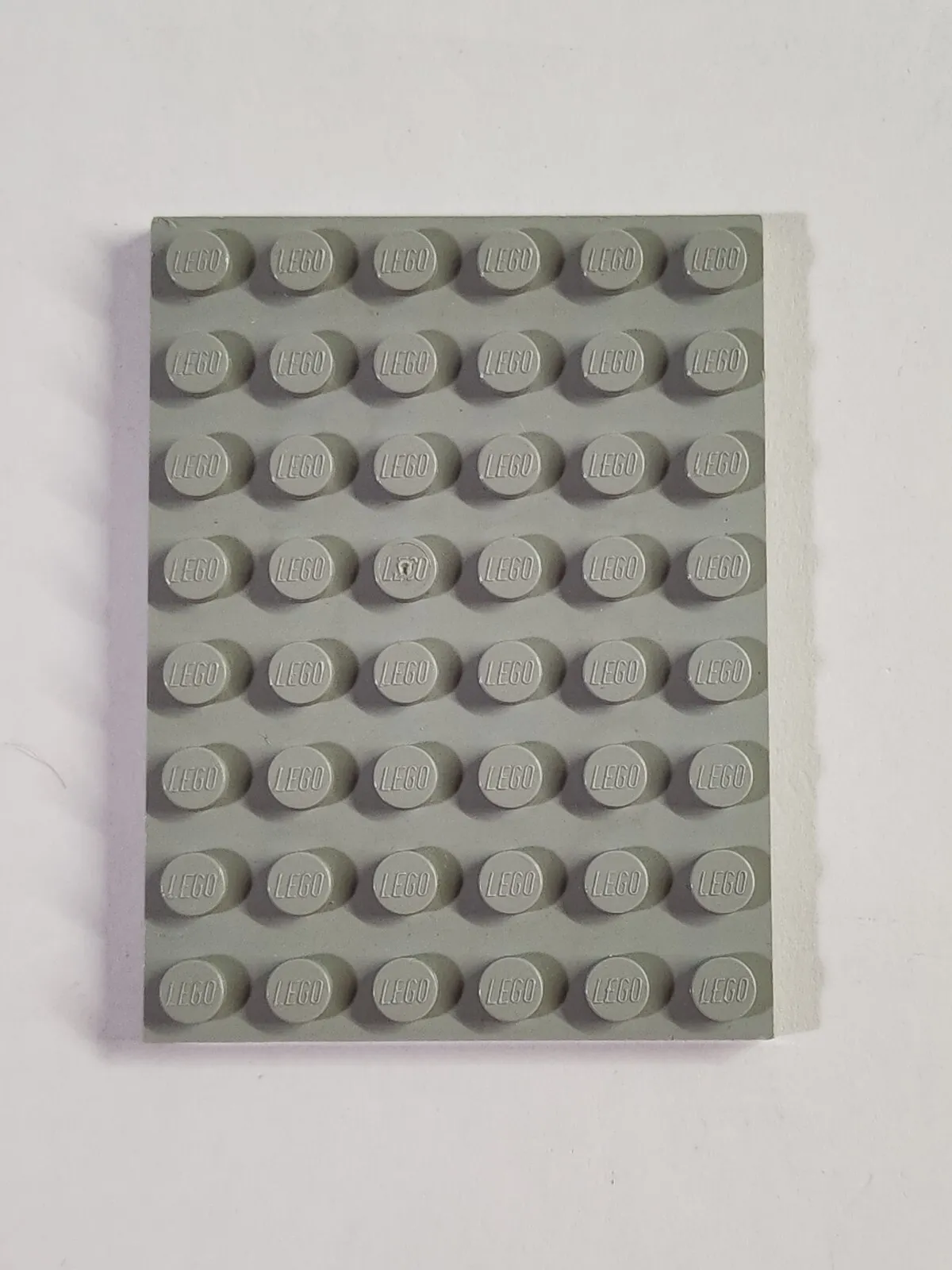LEGO Parts ● Light Gray (Old) Plate 6 x 8 ● # 3036 ● QTY 1