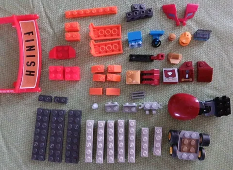 LEGO 49 Lot Random Piece Bricks Mixed Spare Parts Genuine + Finish Line/Preowned