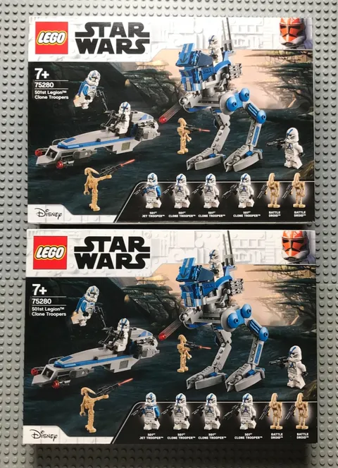 lego Star wars 2 of the "501st Legion Clone Troopers" set (75280) Sealed in box!