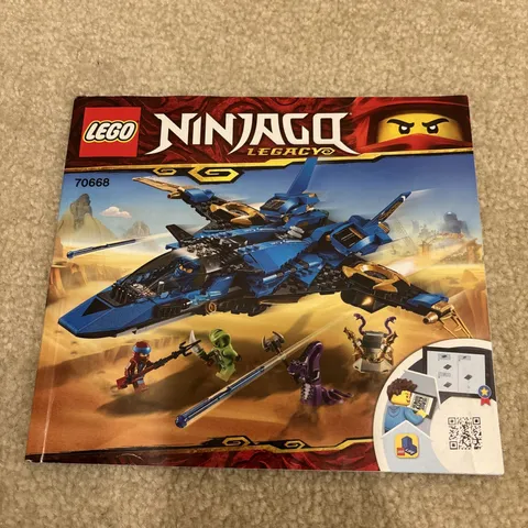 LEGO Ninjago Legacy 70668 Jay's Storm Fighter Jet Instruction Booklet Manual