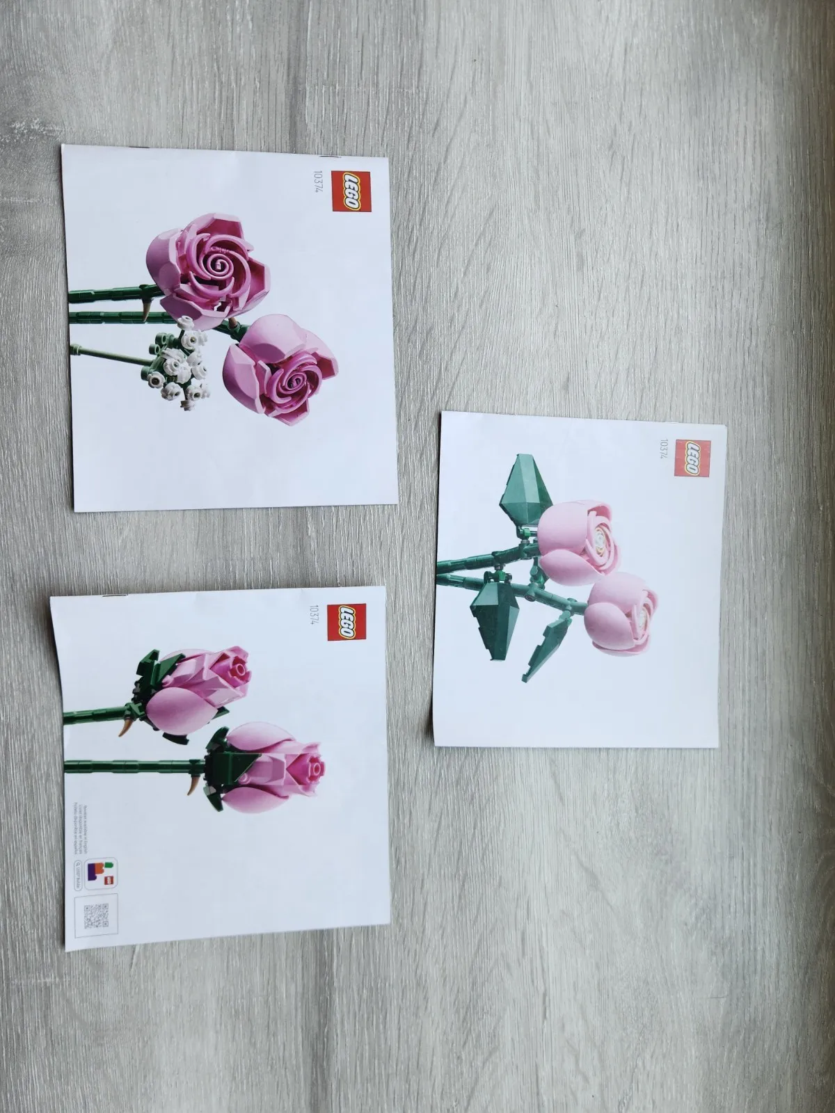 LEGO Icons Bouquet of Roses 10374 Illustrated Instruction Manual Booklets Multi