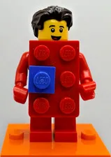 LEGO 71021 CMF Series 18 Red Brick Suit Guy Minifigure col18-2 Complete New