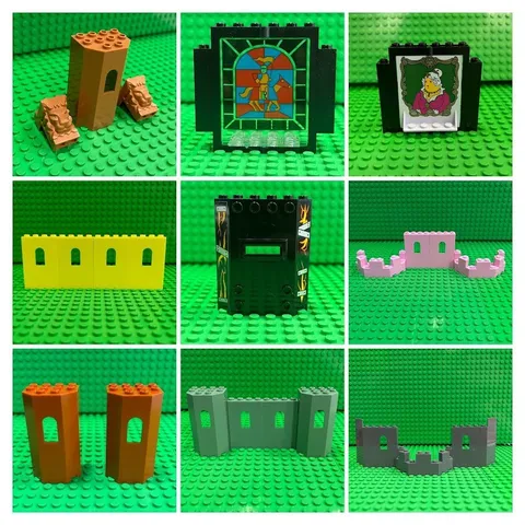 LEGO Castle Parts: Turrets 30246 6066 Walls 60808 Panels Windows More : You Pick