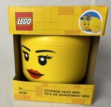 NEW LEGO- STORAGE HEAD MINI- FEMALE- 4033