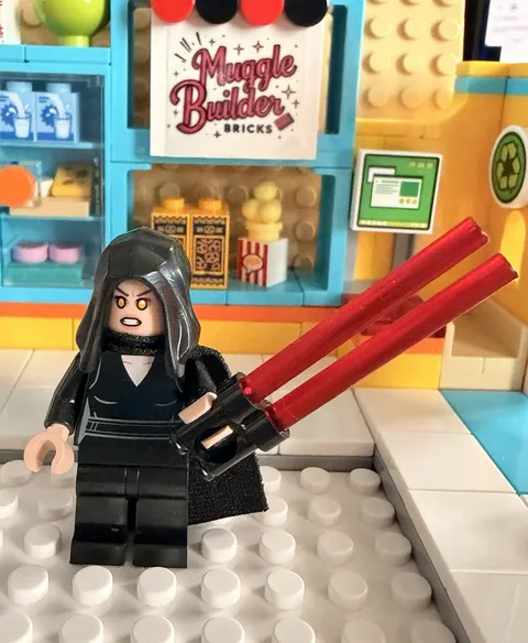 Lego Star Wars Darth Rey Minifigure With Lightsaber