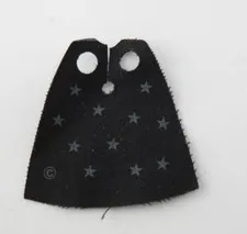 LEGO HARRY POTTER - Minifig Bodywear Cape Cloth Standard w/ Star Pattern - Black
