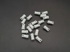 LEGO - 20x - Technic Pin - 1/2 without Friction Ridges - Light Grey - 4274