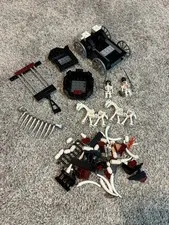LEGO Castle 7092 Skeletons' Prison Carriage Mixed Loose Lot Incomplete