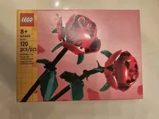 LEGO Flowers 40460 Roses New 120 Pieces Box Has Tear In Label On Side & Back