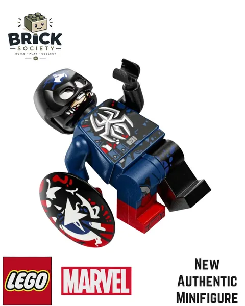 LEGO Venomized Captain America 76342 Minifigure - New
