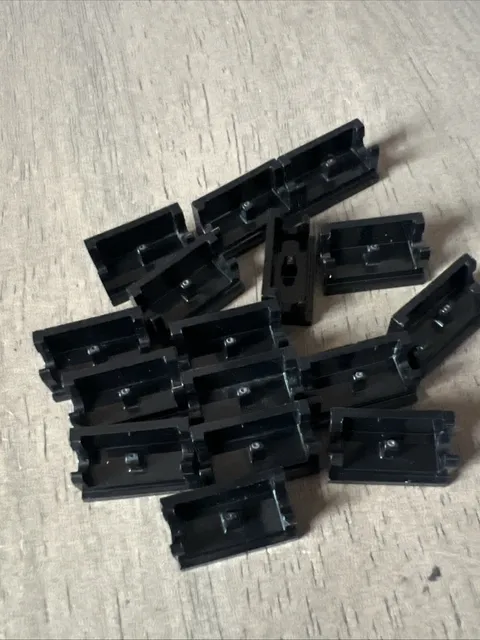 LEGO 3937 Black Hinge Hinge Brick 1 x 2 Base - 16 Pieces
