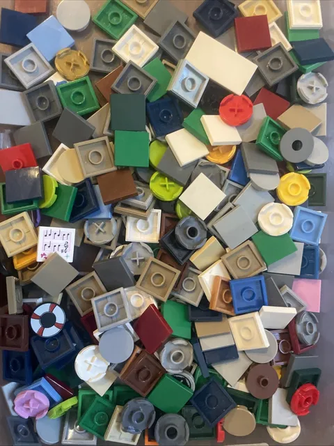 Lego  lot - muliple colors Plates 2 x 2 with Center stud -  FREE SHIPPING