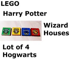 LEGO Wizard School Book Hogwarts House Set Complete Lot of 4 Wizarding Manuals