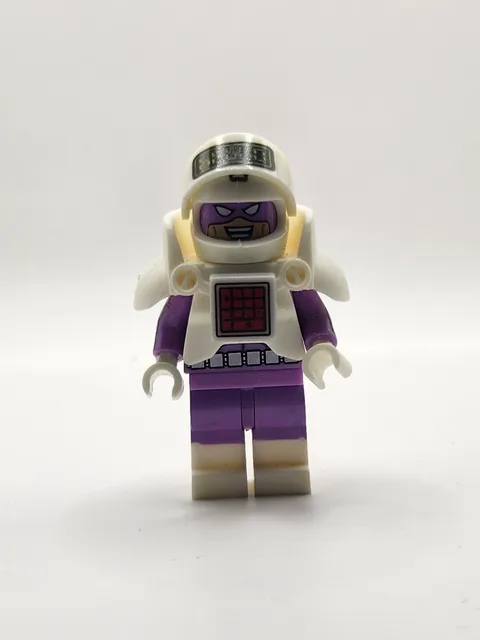 Calculator Batman Custom Minifigure DC Villain Calculator Man White Armor