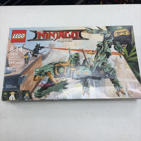 LEGO The LEGO Ninjago Movie: Green Ninja Mech Dragon Box has damage & opened 